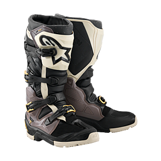 Alpinestars Crosslaarzen Tech 7 Enduro Drystar - Zwart / Donker Grijs / Goud