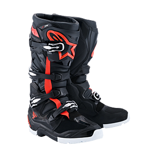 Alpinestars Crosslaarzen Tech 7 Enduro Drystar - Zwart / Fluo Rood / Wit