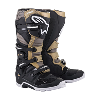Alpinestars Crosslaarzen Tech 7 Enduro Drystar - Zwart / Grijs / Goud
