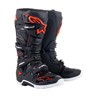 Alpinestars Crosslaarzen Tech 7 Enduro - Zwart / Fluo Rood