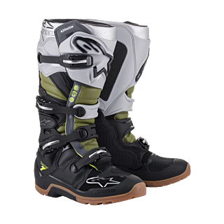Alpinestars Crosslaarzen Tech 7 Enduro - Zwart / Zilver / Groen