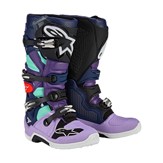 Alpinestars Crosslaarzen Tech 7 LE Imperial - Paars / Blauw / Zwart