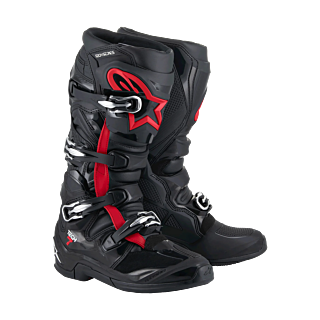 Alpinestars Crosslaarzen Tech 7 - Zwart / Fluo Rood