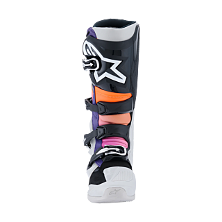 Alpinestars Crosslaarzen Tech 7 - Zwart / Licht Grijs / Fluo Oranje / Magenta