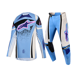 Alpinestars Dames Crosskleding 2026 Techstar Nomur - Licht Blauw / Off Wit / Zwart