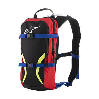 Alpinestars Drinkrugzak Iguana Hydration - Zwart / Blauw / Rood / Geel Fluo - 6 L + 1,5 L