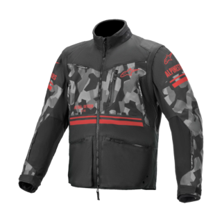 Alpinestars Enduro Jas Venture R - Grijs Camo / Fluo Rood