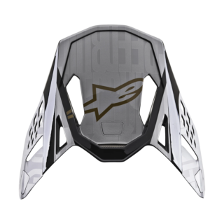 Alpinestars Helmklep S-M10 22.05 Alloy - Zilver / Carbon Zwart / Goud
