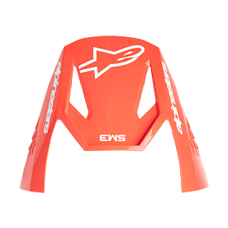 Alpinestars Helmklep S-M3 Radium - Zwart / Fluo Rood / Wit