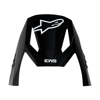 Alpinestars Helmklep S-M3 Solid - Glans Zwart
