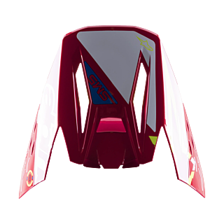 Alpinestars Helmklep S-M5 22.05 Action - Rood / Wit / Fluo Geel