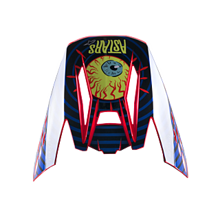 Alpinestars Helmklep S-M5 22.05 Solar Flare - Zwart / Blauw / Fluo Rood