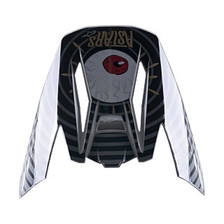 Alpinestars Helmklep S-M5 22.05 Solar Flare - Zwart / Grijs / Goud