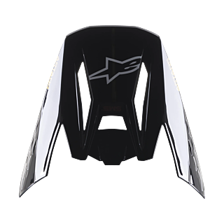 Alpinestars Helmklep S-M5 22.05 Venture - Zwart / Bordeaux / Geel / Wit