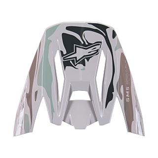 Alpinestars Helmklep S-M5 Mineral - Glans Grijs / Groen