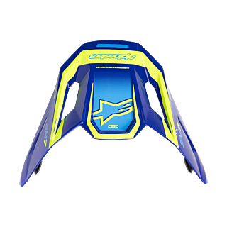 Alpinestars Helmklep S-M7 Deed - Blauw / Fluo Geel