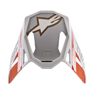 Alpinestars Helmklep S-M8 22.05 Triple - Fluo Oranje / Wit / Goud