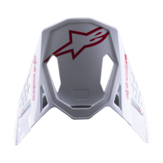 Alpinestars Helmklep S-M8 Radium 2 - Rood / Wit