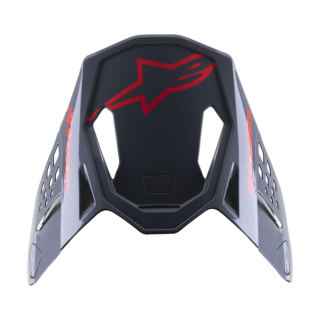Alpinestars Helmklep S-M8 Radium 2 - Zwart / Neon Rood