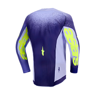 Alpinestars Kinder Cross Shirt 2026 Supertech Scenz - Paars / Fluo Geel