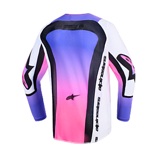 Alpinestars Kinder Cross Shirt 2026 Supertech Vista - Wit / Paars / Zwart