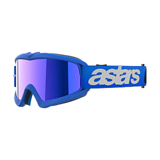 Alpinestars Kinder Crossbril Vision Blaze - Blauw - Spiegel Blauw Lens