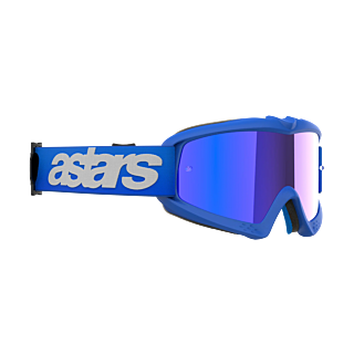 Alpinestars Kinder Crossbril Vision Blaze - Blauw - Spiegel Blauw Lens
