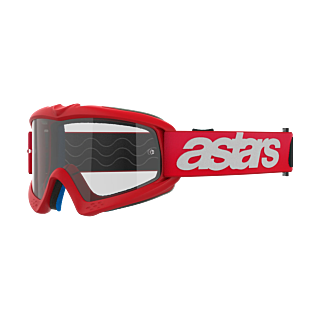 Alpinestars Kinder Crossbril Vision Blaze - Rood - Clear Lens