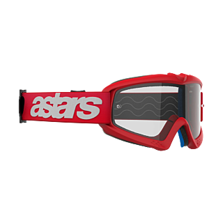 Alpinestars Kinder Crossbril Vision Blaze - Rood - Clear Lens
