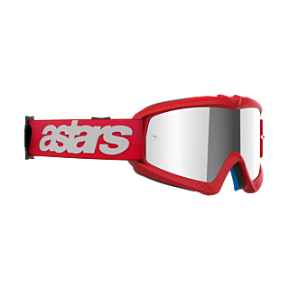 Alpinestars Kinder Crossbril Vision Blaze - Rood - Spiegel Zilver Lens