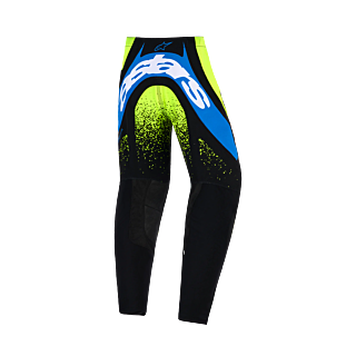 Alpinestars Kinder Crossbroek 2026 Supertech Nomur - Donker Navy / Fluo Geel / Ucla / Blauw