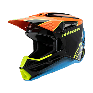 Alpinestars Kinder Crosshelm S-M3 Fray - Zwart / Oranje / Fluo Geel
