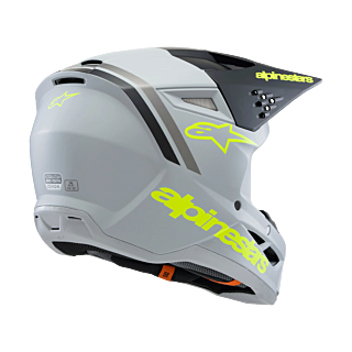 Alpinestars Kinder Crosshelm S-M3 Radium - Grijs / Zwart / Fluo Geel