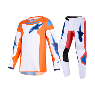 Alpinestars Kinder Crosskleding 2026 Fluid Grid - Oranje / Ucla / Blauw