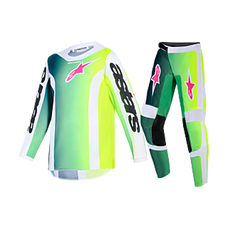 Alpinestars Kinder Crosskleding 2026 Fluid Portl - Groen / Wit / Zwart