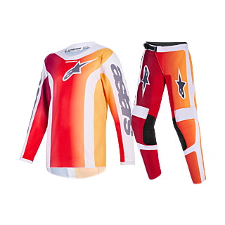 Alpinestars Kinder Crosskleding 2026 Fluid Portl - Rood / Licht Grijs / Donker Grijs