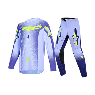 Alpinestars Kinder Crosskleding 2026 Supertech Scenz - Paars / Fluo Geel