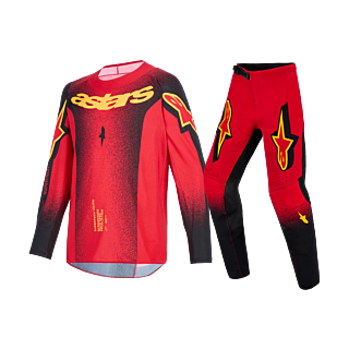 Alpinestars Kinder Crosskleding 2026 Supertech Scenz - Rood / Zwart / Geel
