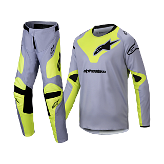 Alpinestars Kinder Crosskleding Racer Veil - Grijs / Fluo Geel