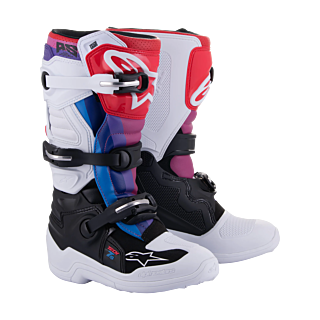 Alpinestars Kinder Crosslaarzen Tech 7S - Wit / Zwart / Rainbow