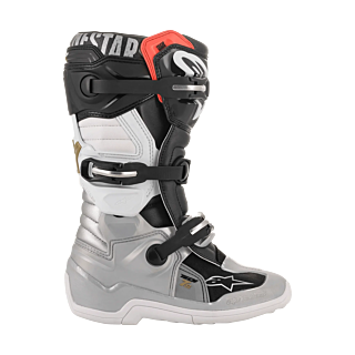 Alpinestars Kinder Crosslaarzen Tech 7S - Zwart / Zilver / Wit / Goud