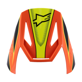 Alpinestars Kinder Helmklep S-M3 Fray - Zwart / Oranje / Fluo Geel