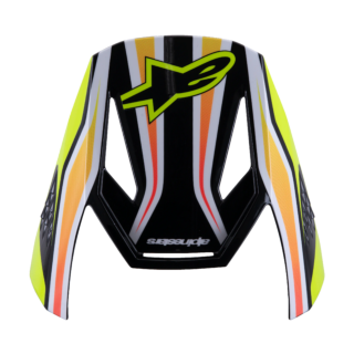 Alpinestars Kinder Helmklep S-M3 Wurx - Zwart / Fluo Geel / Blauw / Rood