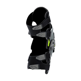 Alpinestars Kinder Kniebraces Bionic 5S - Zwart / Antraciet / Fluo Geel
