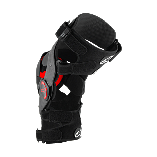 Alpinestars Kniebraces Supertech RK-10 Plasma - Zwart / Rood