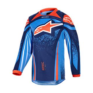 Alpinestars Mini Crosskleding 2026 Racer Nomur - Donker Navy / Oranje / Ucla / Blauw