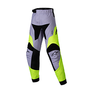 Alpinestars Mini Crossbroek Racer Veil - Grijs / Fluo Geel
