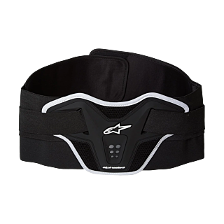 Alpinestars Niergordel Saturn - Zwart / Wit