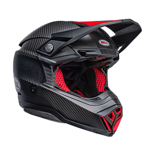 Bell Crosshelm Moto-10 Spherical Solid - Zwart / Rood