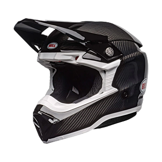 Bell Crosshelm Moto-10 Spherical Solid - Zwart / Wit